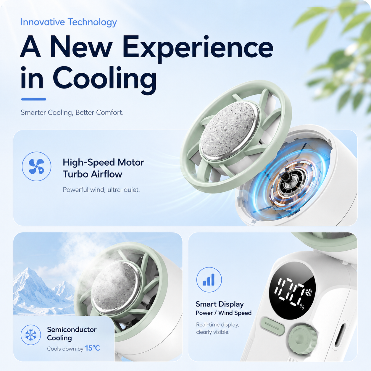 IceVolt - Handheld Cooling Fan