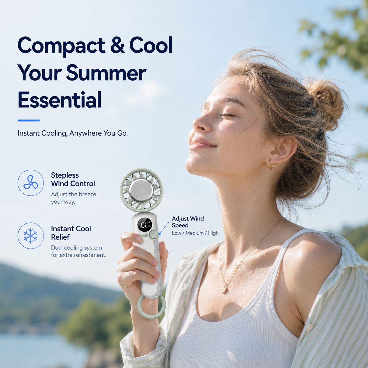 IceVolt - Handheld Cooling Fan