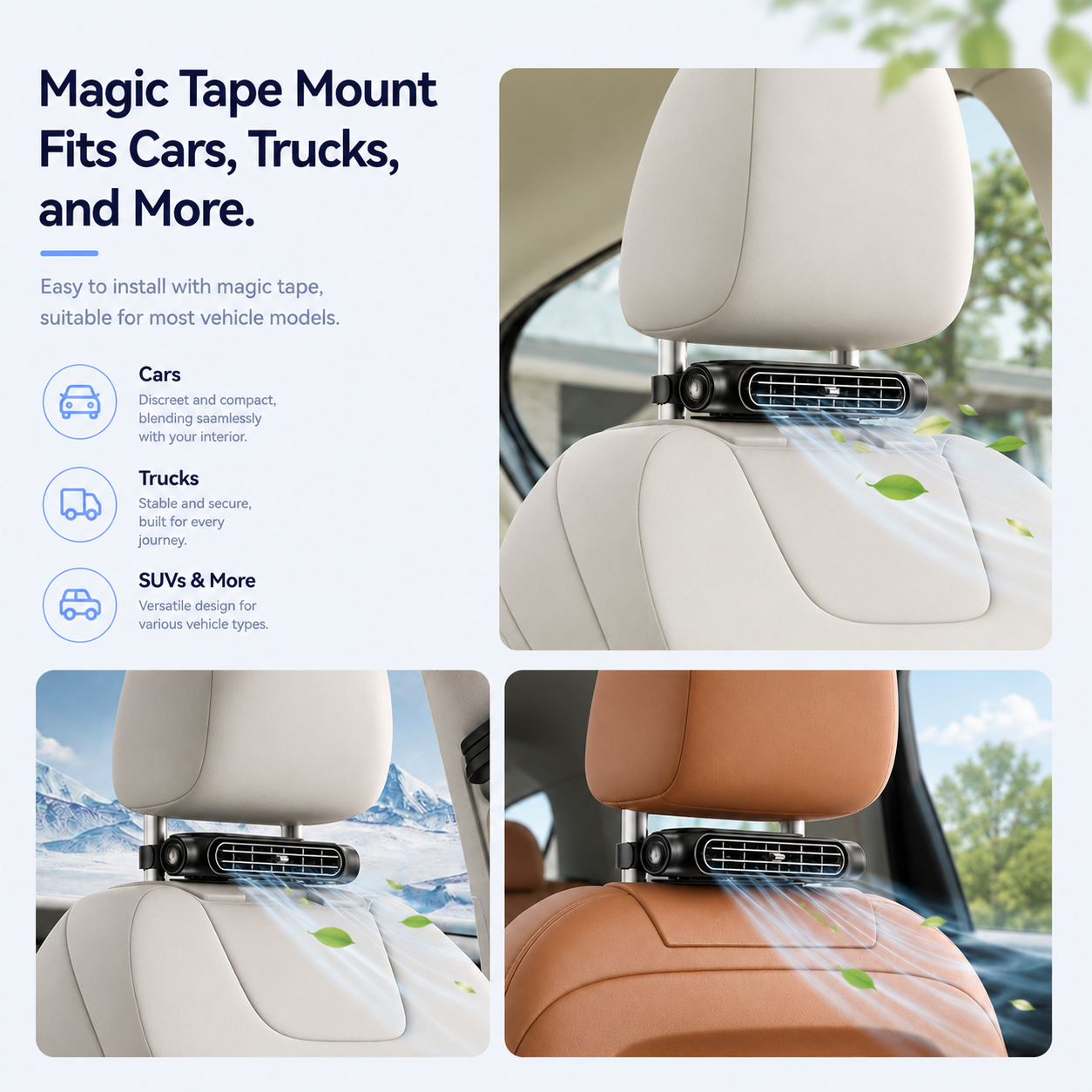 BreezeDrive - Car Seat Cooling Fan